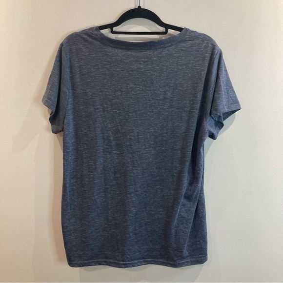 RAE DUNN Sz XL  First Coffee Short SleeveT-Shirt Tee with Curved Hem - Picture 8 of 8